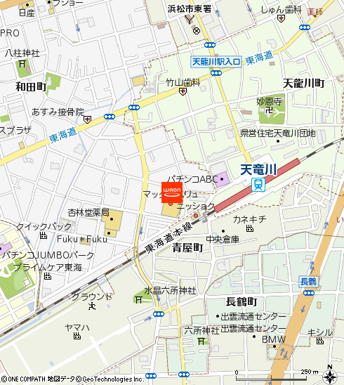 マックスバリュ浜松和田店付近の地図